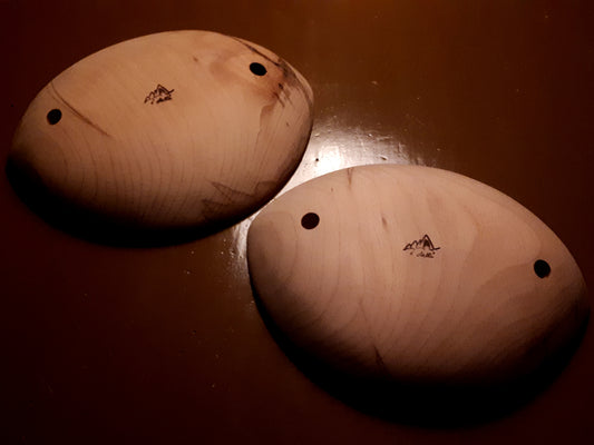 Coppia di svase a foglia