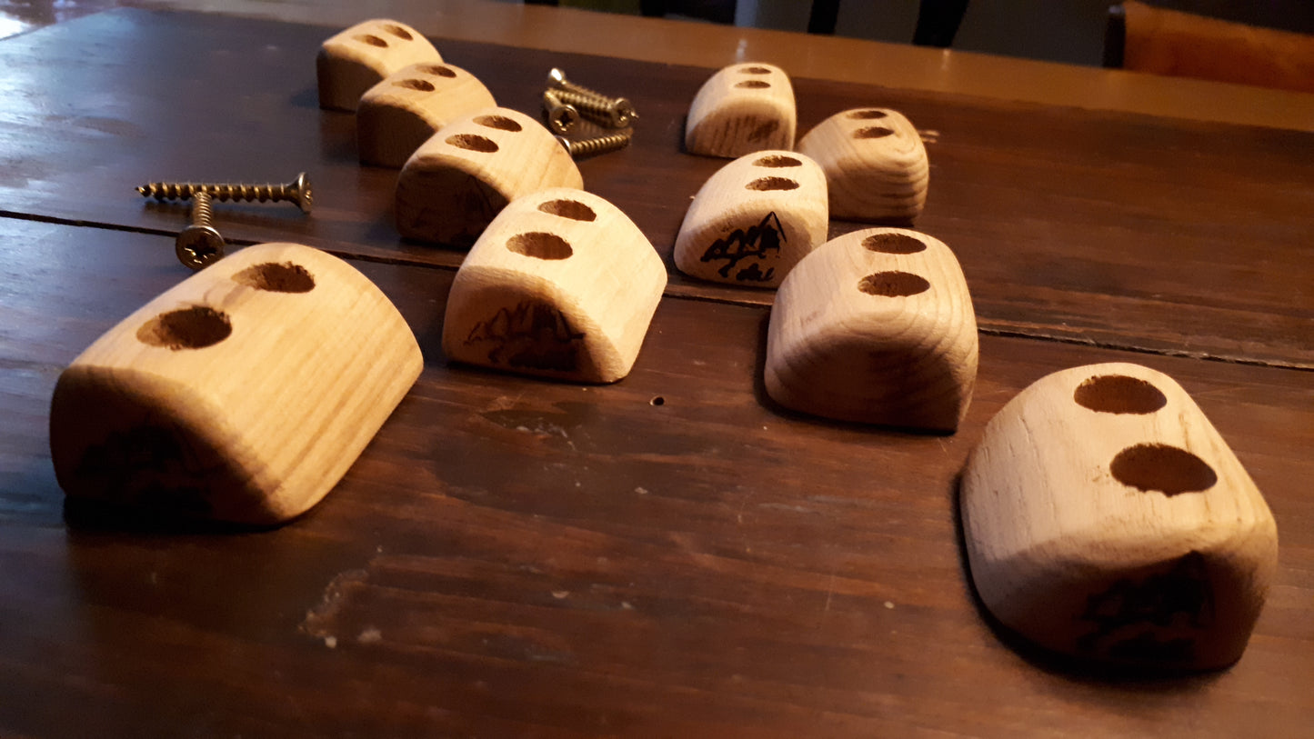 Set of 10 footholds
